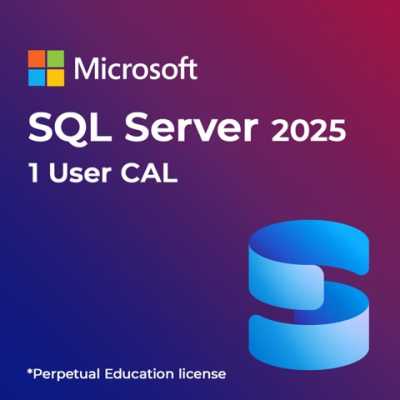 SQL Server 2025 - 1 User CAL EDU