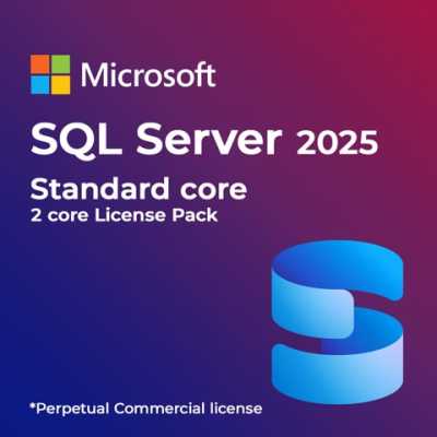 SQL Server 2025 Standard Core - 2 Core License Pack