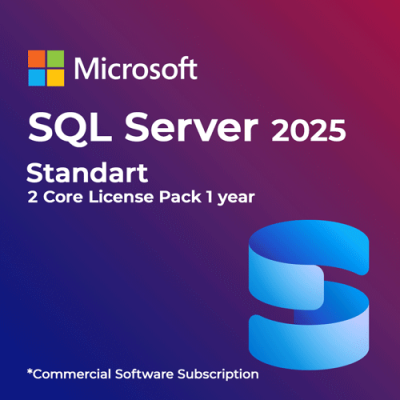 SQL Server 2025 Standard - 2 Core License Pack - 1 year