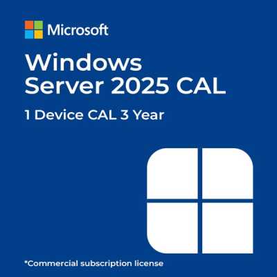 Windows Server 2025 CAL - 1 Device CAL CSS 3 year